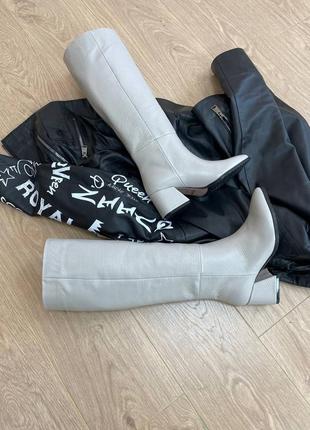 Молочні чоботи vikka 🧙 шкіра флотар натуральна демисезон зима 36-41