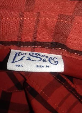 Винтажная брендовая рубашка levi strauss &co,p.m,100%хлопок5 фото
