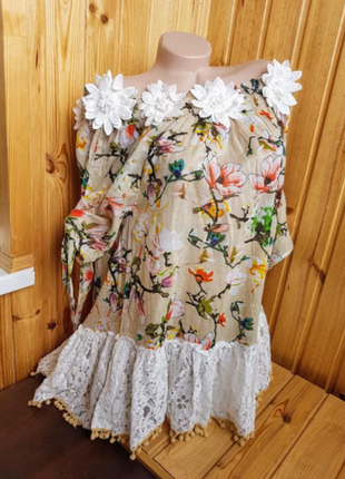 Пляжне плаття туніка в стилі бохо-шик від anastasea4 фото