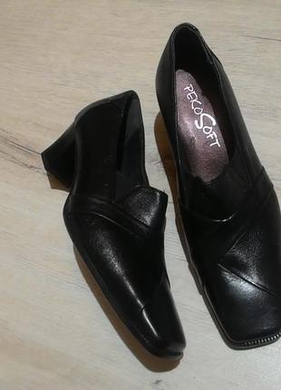 Новые туфельки натур кожа от peko soft (36р) 23,5см  македония1 фото