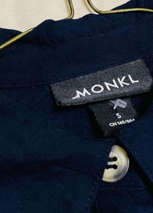 Синяя оверсайз рубашка monki2 фото