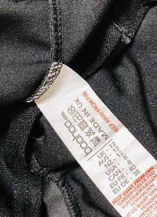 Чёрный трикотажный боди boohoo3 фото