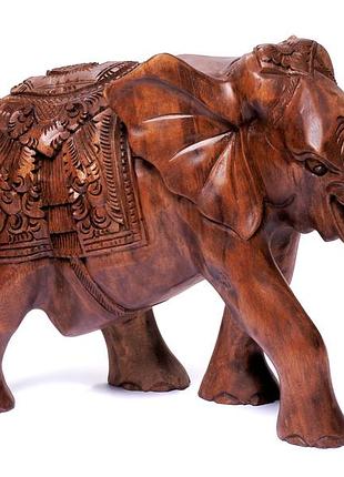 Статуетка дерев*яна слон різьблений висота 25см довжина 40см
