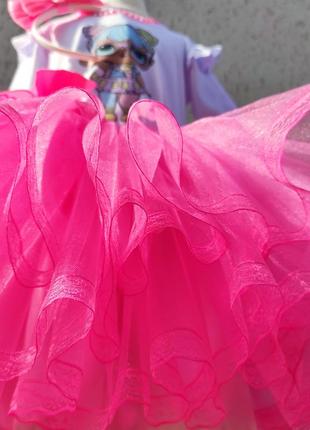 Наряд лол для дівчинки костюм lol для дівчинки рожева спідничка з фатину наряд лол7 фото