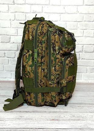 Тактичний, похідний рюкзак military. 25 l. камуфляжний, піксель, мілітарі. / t4124 фото