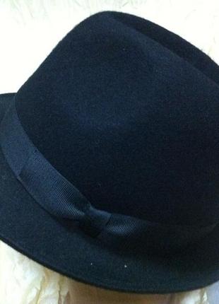 Чоловічий капелюх з фетру маленькі поля5 фото