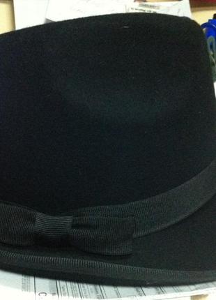 Чоловічий капелюх з фетру маленькі поля4 фото