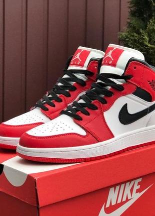 Р.41-44 кросівки nike air jordan da5718-011 (червоно-білі) ks 11060