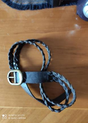 Плетеный кожаный ремень подарка к покупке