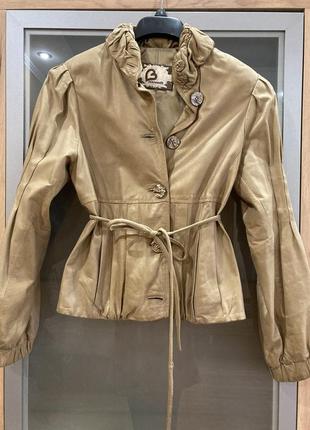 Куртка кожаная 🌷 luxury пиджак италия3 фото