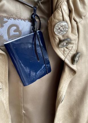 Куртка кожаная 🌷 luxury пиджак италия10 фото