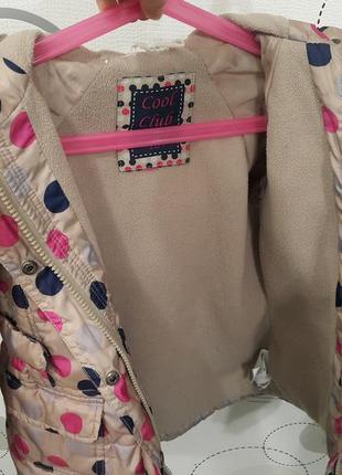Стильная демисезонная курточка на флисе cool club 104p.p.6 фото