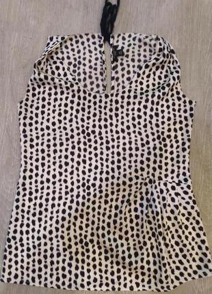 Стильная блуза без рукавов с круглым вырезом ann taylor. размер s.1 фото