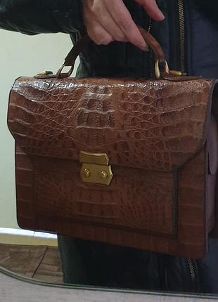 Сумка сумочка кожа кожаная 100% кожа крокодила крокодил