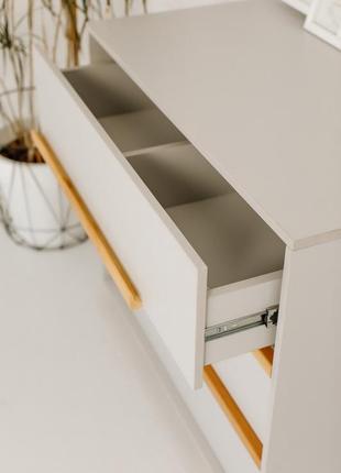 Дитячий комод-пеленатор angelo loft (анжело лофт) grey (сірий колір)2 фото