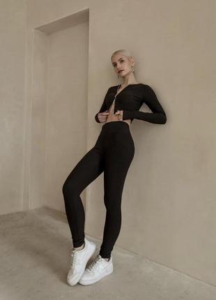 Утягивающие лосины для спорта, лосины с утяжкой, высокие лосины, модные с высокой посадкой р-р 42-60