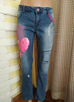 Оригінальні джинси джинсы з паєтками desigual denim1 фото