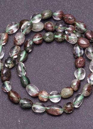 Бусины из натурального камня моховый агат