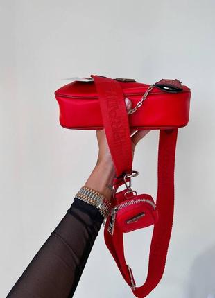 Красная сумка женская сумочка сумка4 фото