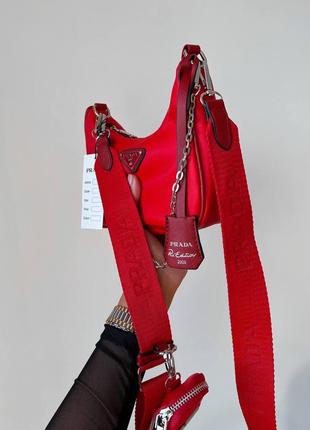 Красная сумка женская сумочка сумка5 фото