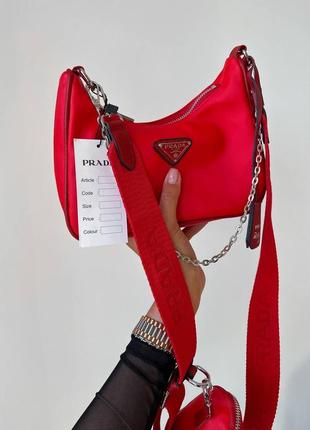 Красная сумка женская сумочка сумка3 фото