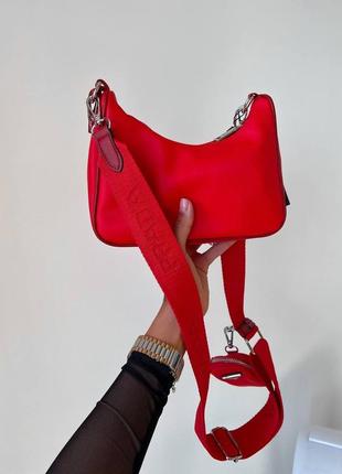 Красная сумка женская сумочка сумка6 фото