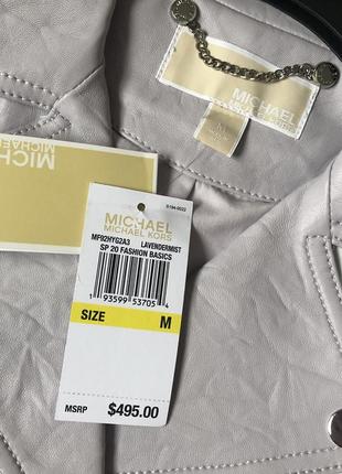 Шкіряна куртка-косуха michael kors розмір м3 фото