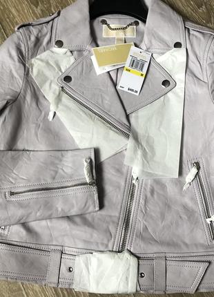 Шкіряна куртка-косуха michael kors розмір м5 фото
