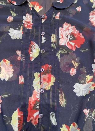 Красивая нарядная шифоновая блузка,батал8 фото