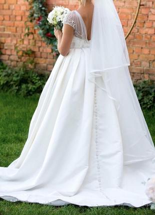 Атласна весільна сукня pollardi2 фото