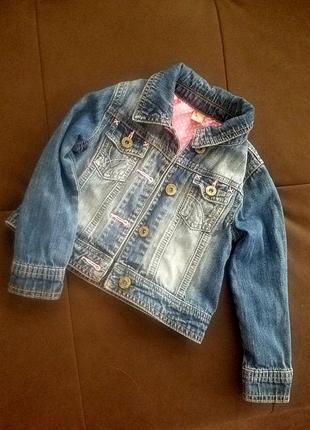 Куртка джинсова tu на дівчинку 3-4 роки