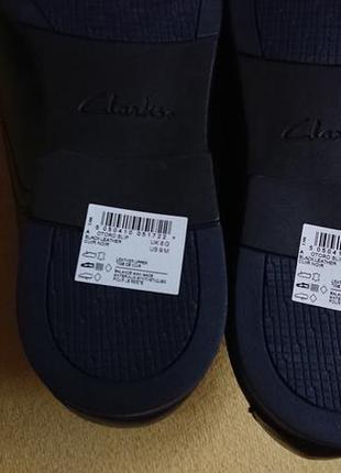 Брендові фірмові легкі шкіряні туфлі clarks,оригінал,нові,розмір 42(8анг.).8 фото