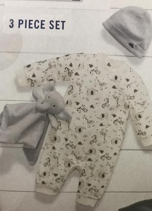 Набір для малюків чоловічок шапочка м'яка іграшка