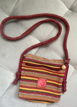 Яркая летняя сумочка в стиле бохо ручной работы1 фото