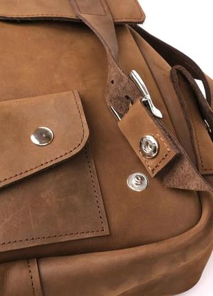 Рюкзак кожаный коричневый10 фото