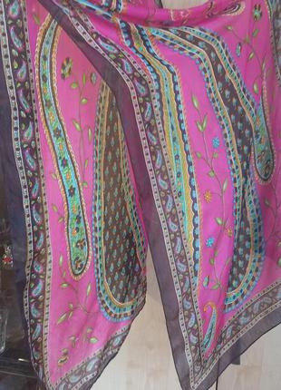 Индийский шелковый шарф5 фото
