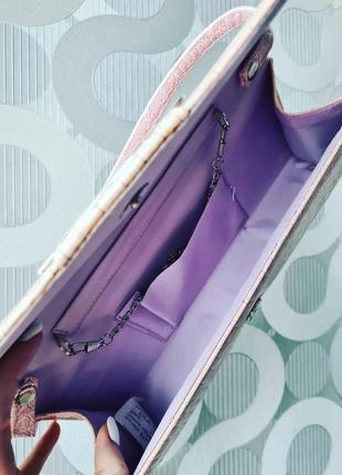 Мила гарна сумка сумочка клатч коротка довга ручка ланцюжок ремінець тиснення вигтажный ретро стиль3 фото