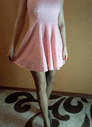 Рожева сукня на щодень2 фото