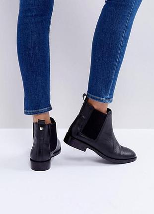 Asos натуральні шкіряні черевики челсі faith binkie оригінал