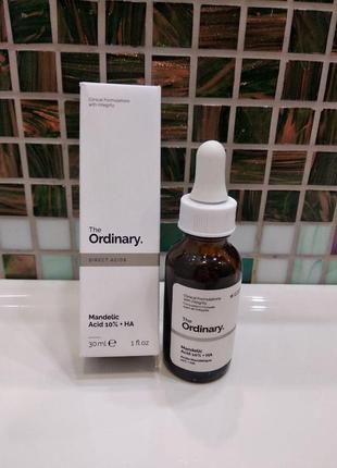 Сыворотка с миндальной и гиалуроновой кислотой the ordinary mandelic acid 10% + ha 30 мл4 фото