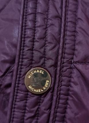 Демісезонна жіноча куртка від преміум бренду michael kors женская курточка пуховик пуховая бордова8 фото