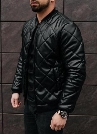 Шкіряний бомбер 2