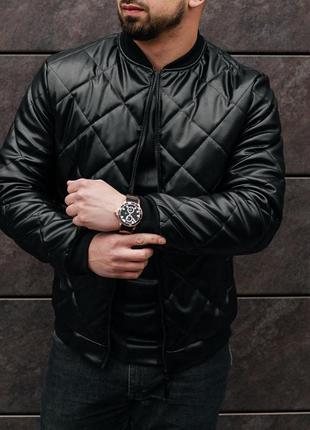 Шкіряний бомбер 5