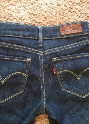 Джинсы levi’s 24 р скинни темно-синие4 фото