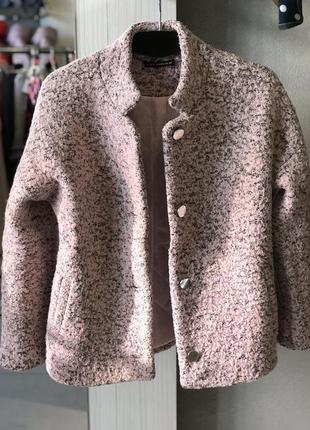 Пальтечко рожевий меланж