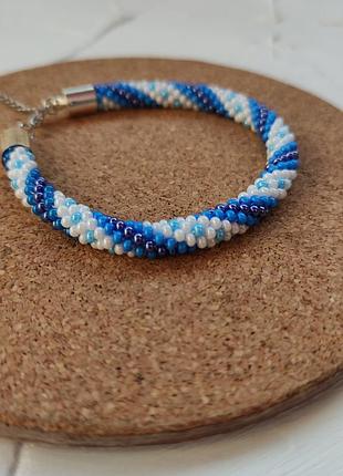 Браслет джгут з бісеру