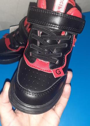 Ботинки jong golf красно-черные5 фото