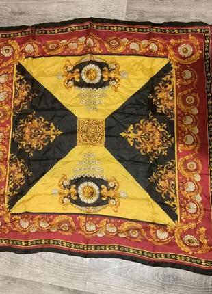 Тонкий шелковый платок , шелк 100%, 83 на 84 см