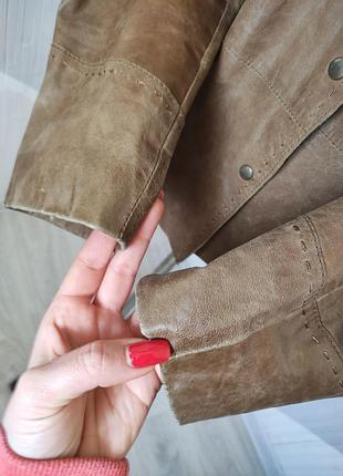 Кожаная куртка пиджак vera pelle