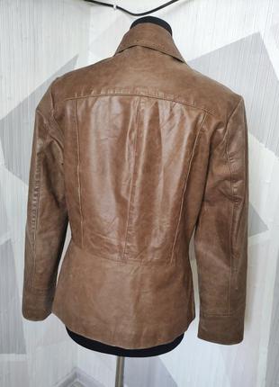 Кожаная куртка пиджак vera pelle